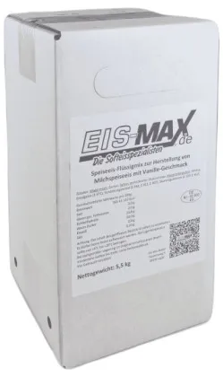 Eismax soft ice cream mix liquid vanilla 3%MF 5 litrów BiB